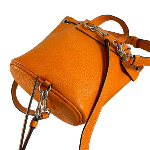 COACH Bright Mandarin Leather Amelia Convertible Women\'s Backpack CL408 main image 4